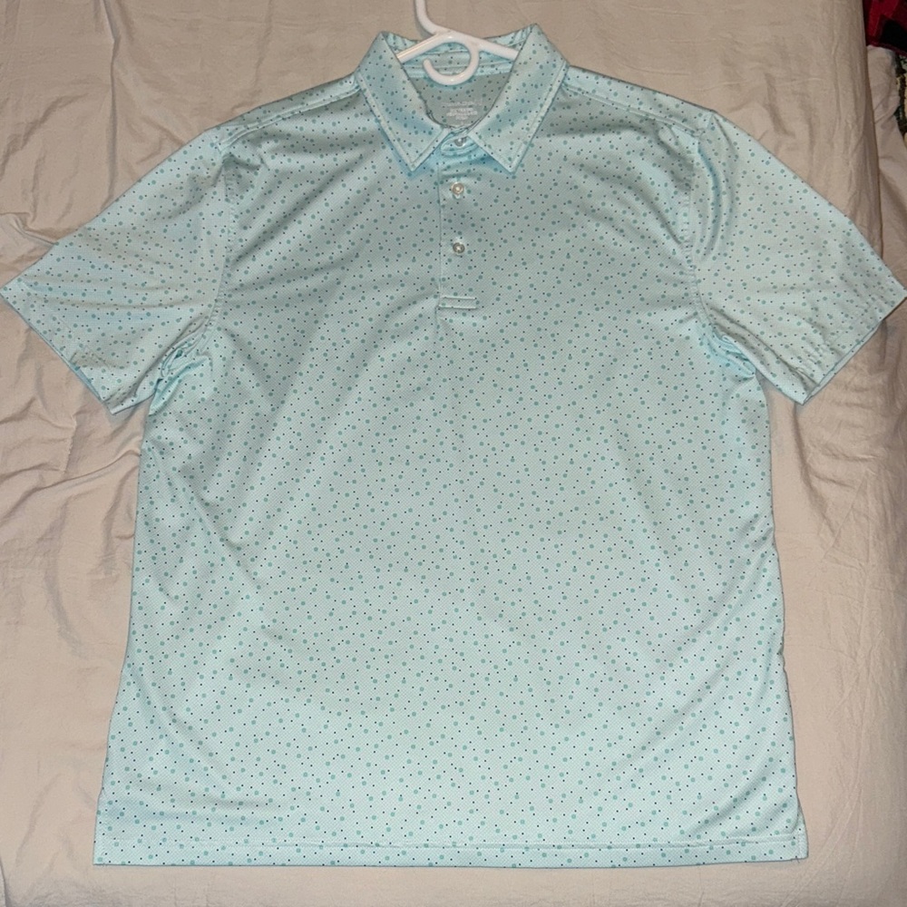 Sky Blue Dotted Polo Shirt